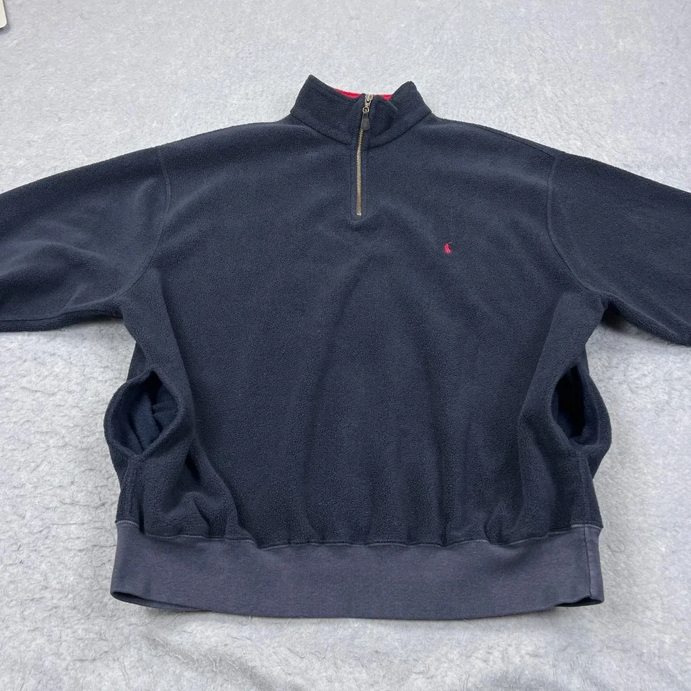 VTG Polo Ralph Lauren 1/4 Zip Mens XL Deep Pile Fleece Sherpa Pullover 90s Retro - Picture 6 of 14